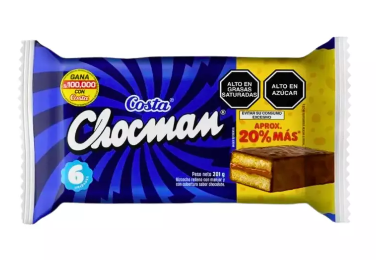 Chocman Relleno De Manjar x 6 UND
